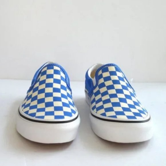 Vans slip on checkerboard blue nebulas sneaker sho - Picture 3 of 4